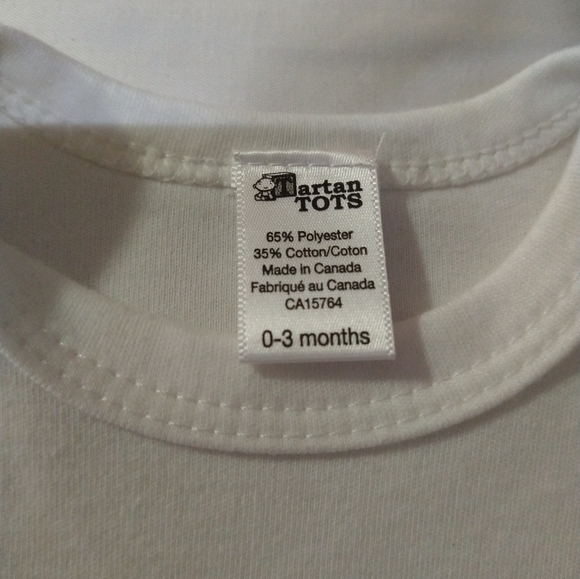 Size 0-3 Artan tots baby girls plaid tartan onesie like new - Picture 6 of 17